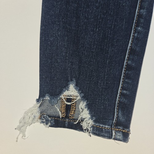 Pantalones de mezclilla American Eagle para mujer talla 0 jeggings súper elásticos X lavado oscuro tiro bajo - Imagen 9 de 14