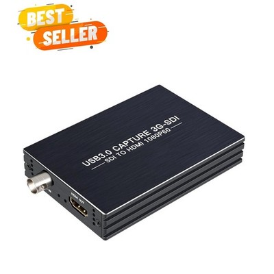 SDI Capture Card USB 3.0, 1080P 60FPS Video Audio Capture Device with HDMI Lo...