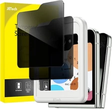 JETech Front Privacy Screen Protector for Samsung Galaxy Z Flip 5, Black 