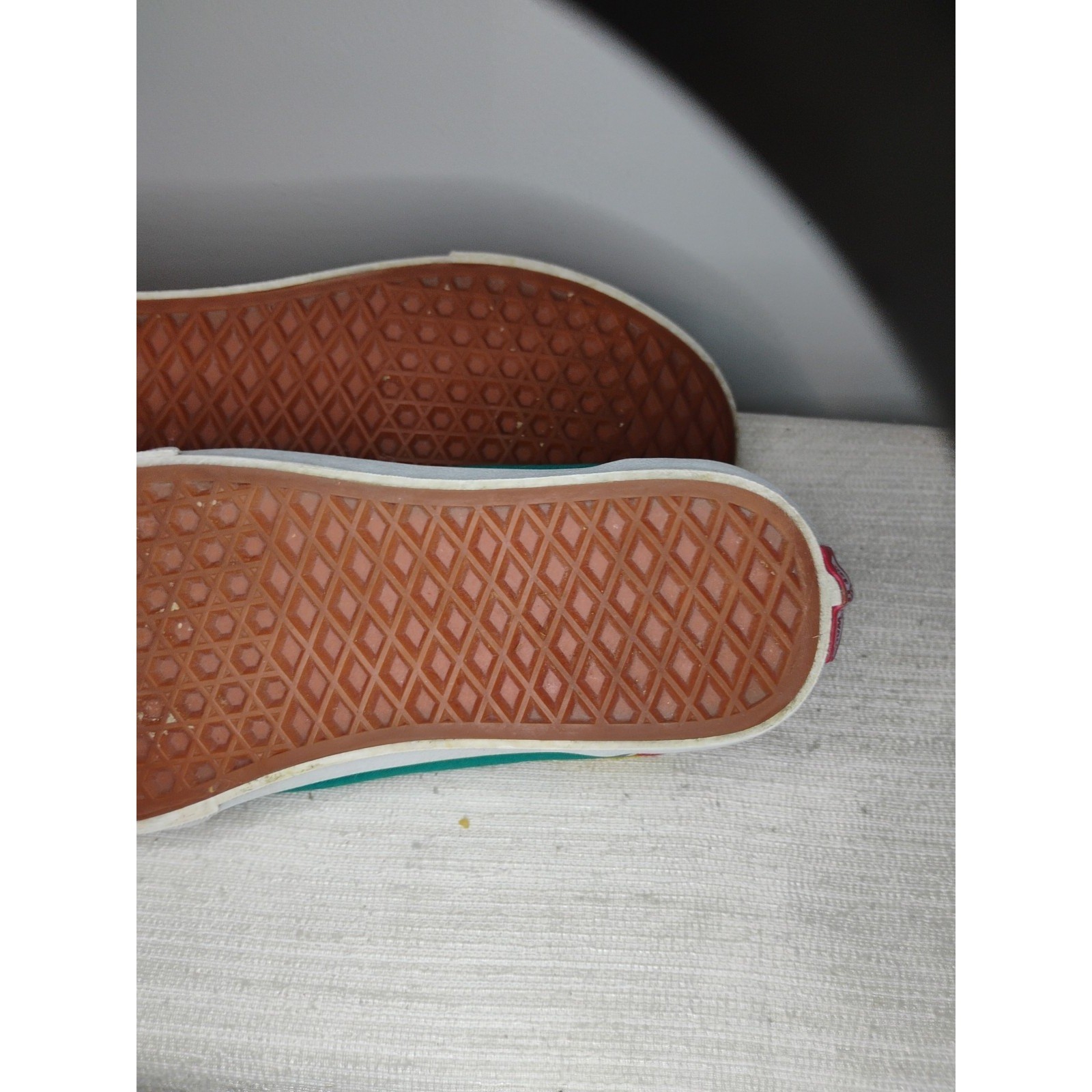 Vans Old Skool Men's 7 Off The Wall Laced Skate Shoes Blue Yellow Green Red Y2K thumbnail 13