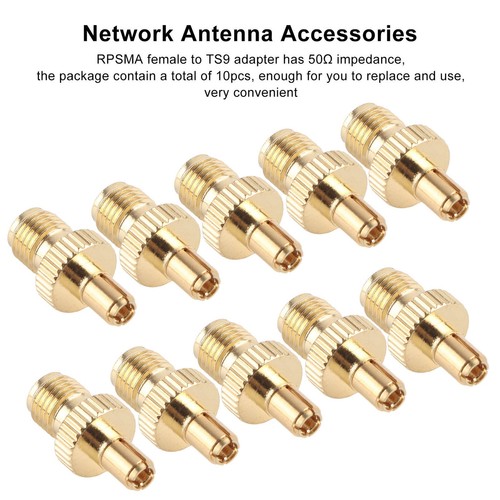 RPSMA Gniazdo na TS9 Adapter OFC 50 Impedancja Wtyczka do gniazda Wtyczka kablowa♡ - Zdjęcie 10 z 24