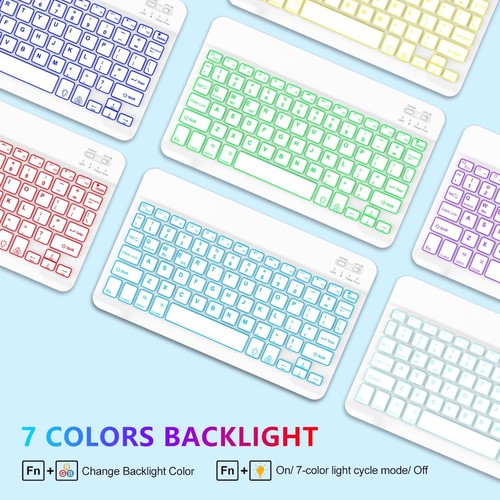 For iPad 11th Generation 11" inch A16 2025 Bluetooth Keyboard Rotate Case Cover - Picture 14 of 80