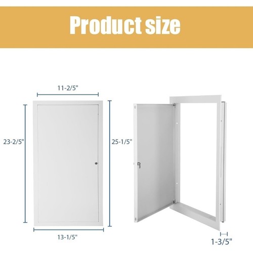 Access Panel for Drywall, Attic Door, Ceiling Access Panel 12" x 24" - Picture 6 of 11