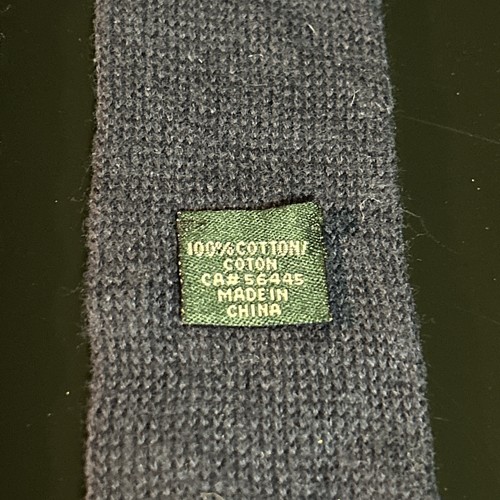 EUC J. Rundhalsausschnitt Strick Seide Socken Krawatte quadratisches Ende Kofferraum Krawatte Baumwolle 54" dünn - Bild 7 von 9