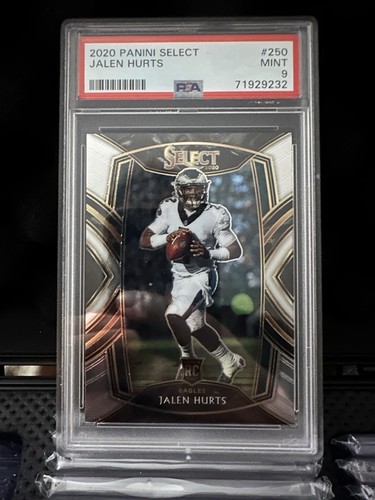 2020 Panini Select Jalen Hurts Club Level PSA 9