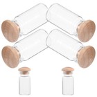 6 Pcs Miniature Glass Small Storage Containers Jar