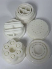 Popeil Automatic Pasta Maker P400 Disc Set – Lot of 5 Pasta Dies / Attachments