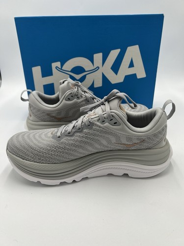 Hoka One One HOKA Gaviota 5 Size 9 Wide Harbor Mist Rose Gold With Box! - Picture 4 of 8