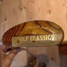 St. Andrews wooden golf putter 34-35 inches unused handmade used golf club