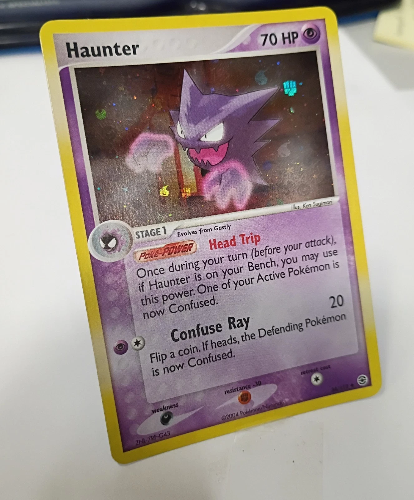 Haunter - 34/112 - Pokemon Ex FireRed LeafGreen Reverse Holo NM