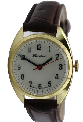 Lucerne Swiss Made Handaufzug Watch Armbanduhr Vintage Sammlerstück