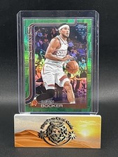 Devin Booker 2025-26 Topps #156 Green Basketball Hoop # 1/99 First on Print SUNS