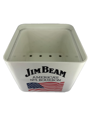 Rare Jim Beam Promo Patriotic Plastic Ice Bucket Supadry 2154 England Made (LK) - Picture 2 of 3