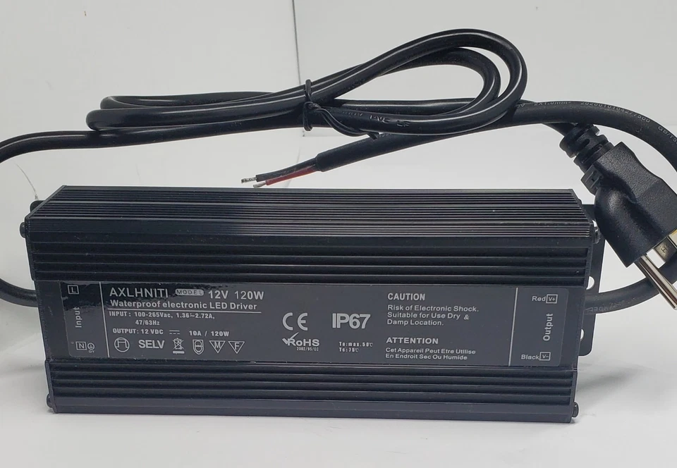 LED Driver 120W 12V DC Low Voltage Output, Waterproof IP67 LED Power Supply,LED - Image 3 of 3