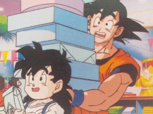 Carte Dragon Ball Z, Panini, française, série 1. N°48: Son Goku & Gohan, BE / LP - Imagen 2 de 13