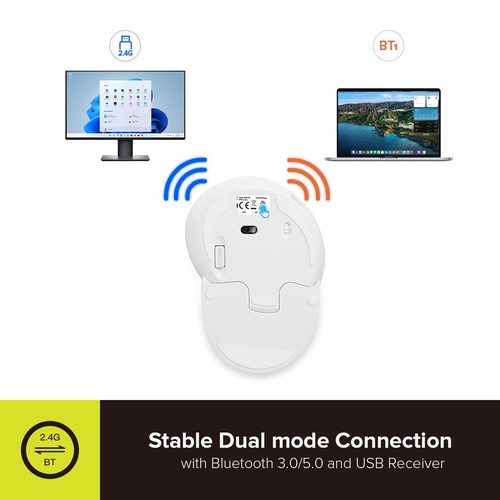 Rechargeable Ergonomic Wireless Mouse Silent, 1600DPI, Reduce Hand and Wrist ... - Picture 7 of 9
