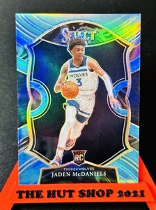 Jaden McDaniels 2020-21 Select Concourse Blue Rookie Prizm /299 #88 Timberwolves