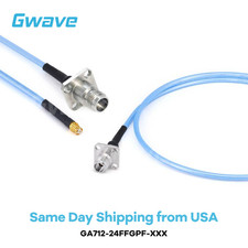2.4mm 4 Hole Flange Female to GPO Female .086" Semi-flexible Cable, DC-50GHz