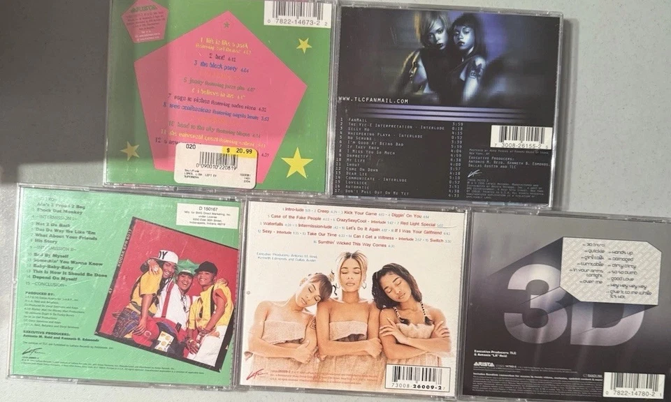 TLC & Left Eye 5CD Lot. Fanmail, TLC3D, Supernova, Crazy Sexy Cool, & On TLC Tip - Image 4 of 4
