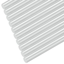 10-Pack Round Aluminum Rod 10mm 13/32" Dia 200mm 8" Length 6061 Aluminum Roun...