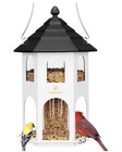 Kingsyard Metal Framed Hanging Bird Feeder 14" Tall Weatherproof Holds 4lbs Seed