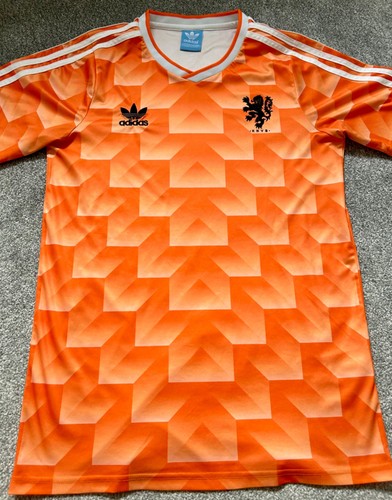 Netherlands Retro Adidas Original 1988 Home Football Shirt LARGE Mens