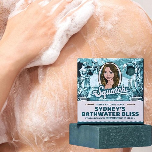 Jabón Dr. Squatch Sweeney's para hombre Sydney's Bathwater Bliss nuevo- - Imagen 7 de 11