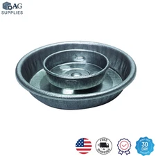 Efficient Metal Baby Chick Waterer Base - 1 Quart Capacity with Safety Features