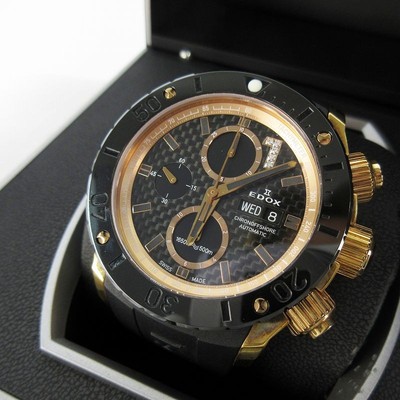 EDOX Edox Class One Chrono Offshore Chronograph 01114-37R-NIR2 Diamond W #QY8SET