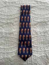 Oscar de La Renta Men's 100% Silk Tie Multi-Color Geometric Pattern