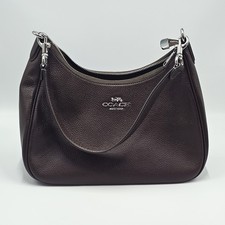 COACH Teri Hobo Shoulder Bag CV935 Maple Brown Leather Purse Handbag Outlet