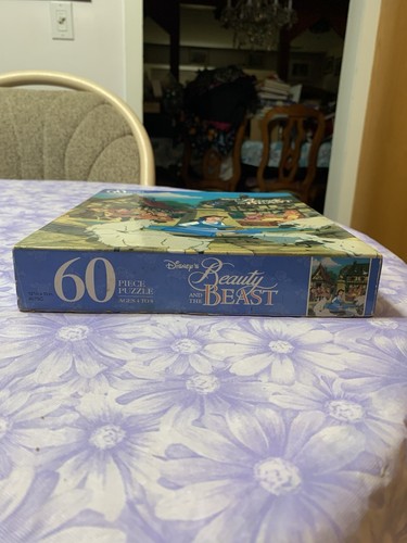 Disney Beauty and the Beast Jigsaw Puzzle 60 Pieces Complete Rare Retired Mint - Picture 8 of 12