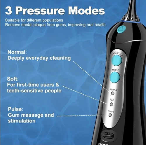 Hilo dental de viaje inalámbrico para dientes: irrigador oral dental para adultos para aparatos ortopédicos - Imagen 8 de 9