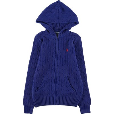 未使用 ラルフローレン Ralph Lauren Sport ニット XS Vintage Ralph Lauren RALPH LAUREN SPORT cable knit cotton