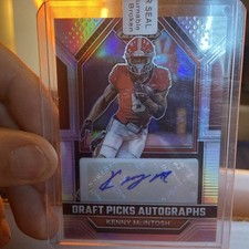 2023 Panini Prizm Draft Picks Kenny McIntosh #120 (RC) Silver Prizm Auto Georgia