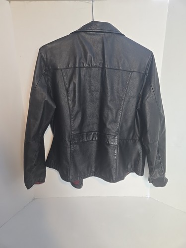 WILSONS Damen Maxima LEDERJACKE MIT REISSVERSCHLUSS SCHWARZ XL - Bild 9 von 9