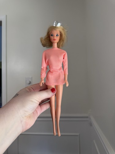 Barbie Miss America Blonde Quick Curl Hair 1972 Blue Eyes Vintage Collectible - Picture 2 of 12
