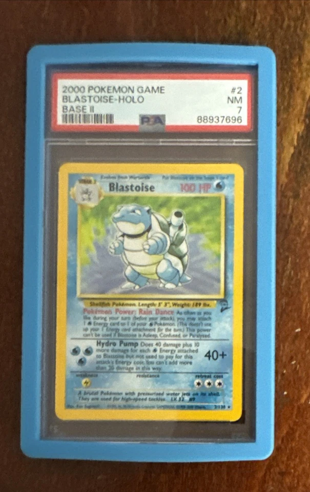 2000 POKEMON BASE SET 2 #2 BLASTOISE-HOLO PSA 7 - Image 2 of 4