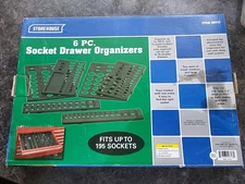 Storehouse 6 pc Socket Drawer Organizers Fits up to 195 Sockets Complete IN BOX
