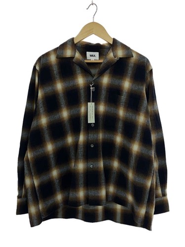 Other Brands Long Sleeve Shirt S Cotton BRW Check WX-0307