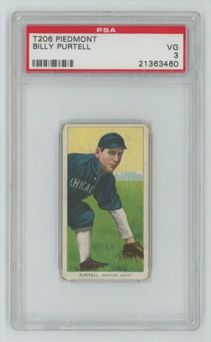 1909 T206  Piedmont 350 Billy Purtell PSA 3
