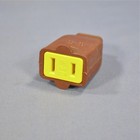 Cooper SA155GB Brown 15A Connector Cord End 125V Non-Grounding Nema 1-15R Bulk