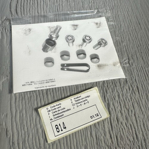 Audi OEM Wheel Locks 4F0-071-455 Anti-Theft Lock Kit 4 Bolts Master Key Read Des - Picture 5 of 5