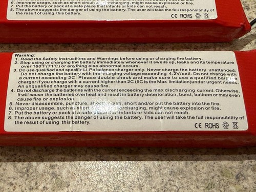 Overlander Sport Lipo Batterys 3S 11.1v 3900mah 25c 35c burst RC Car Deans qty 2 - Picture 4 of 19