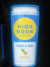 High Noon Vodka Pineapple Sun sips🍍 Seltzer Can Led Led Measures 34”x 14” NIB