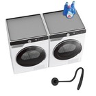 2 Pack Silicone Washer & Dryer Top Protector Mat + Washer Door Prop Magnetic Fle