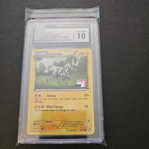 Pokemon Zebstrika 42/114 CGC 10 GEM MINT Cross. Holo League Promo 