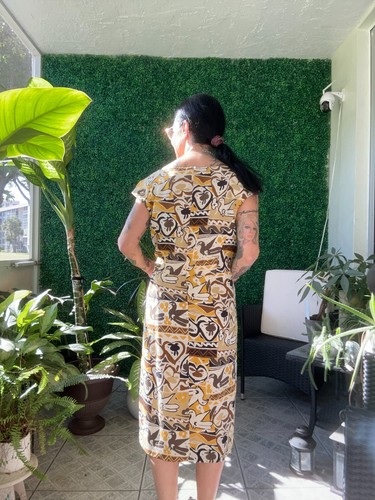 GUY LAROCHE Boutique Silk Summer Tailored Sheath Dress Authentic Vintage 80s - Picture 2 of 8