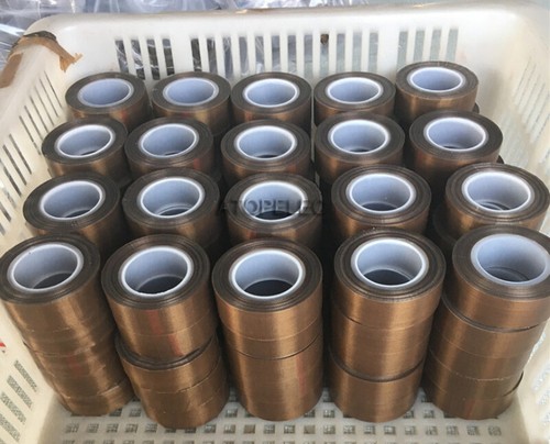 1pc 10mm Width 10M PTFE Adhesive Tape Heat-Resistant 300℃ Sealing Machine 0.13mm - Picture 3 of 3