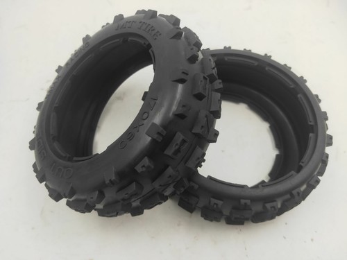 4pcs Vorderseite Rückseite Knobby Reifen Haut Für 1/5 Hpi Rofun RV Km Baja 5b - Bild 6 von 14